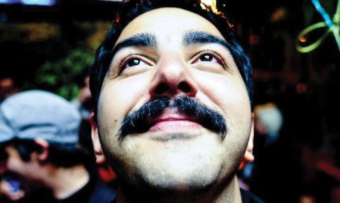 Filmmaker Assad Zulfiqar Khan wears his handlebar moustache as a symbol of resistance.