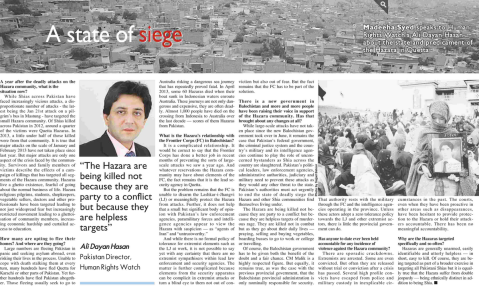 Hazara — Ali Dayan Hassan — Madeeha — Jan 26, 2014